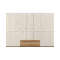 ORMAR SA KLASIČNIM VRATIMA bež  317/224/56 cm  - bež, Dizajnerski, metal/pločasti materijal (317/224/56cm)