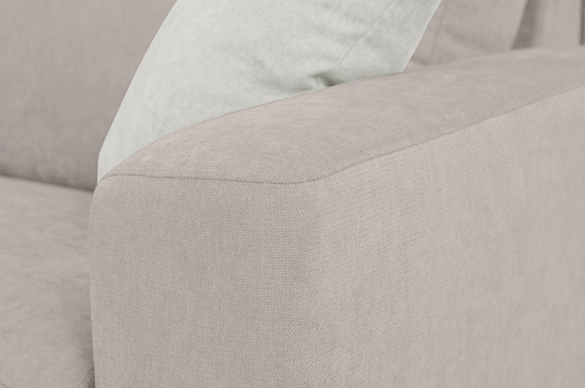 SCHLAFSOFA Mikrofaser Beige  - Beige/Creme, KONVENTIONELL, Kunststoff/Textil (186/101/101cm) - Carryhome