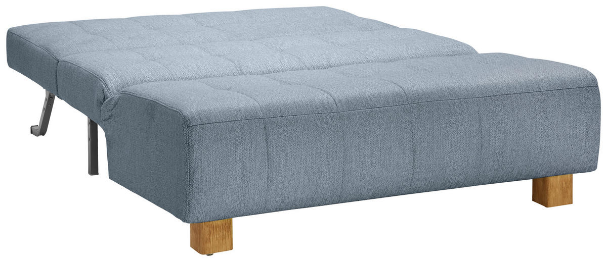 SCHLAFSOFA Textil Hellblau  - Naturfarben/Hellblau, Design, Holz/Textil (145/92/102cm) - Novel