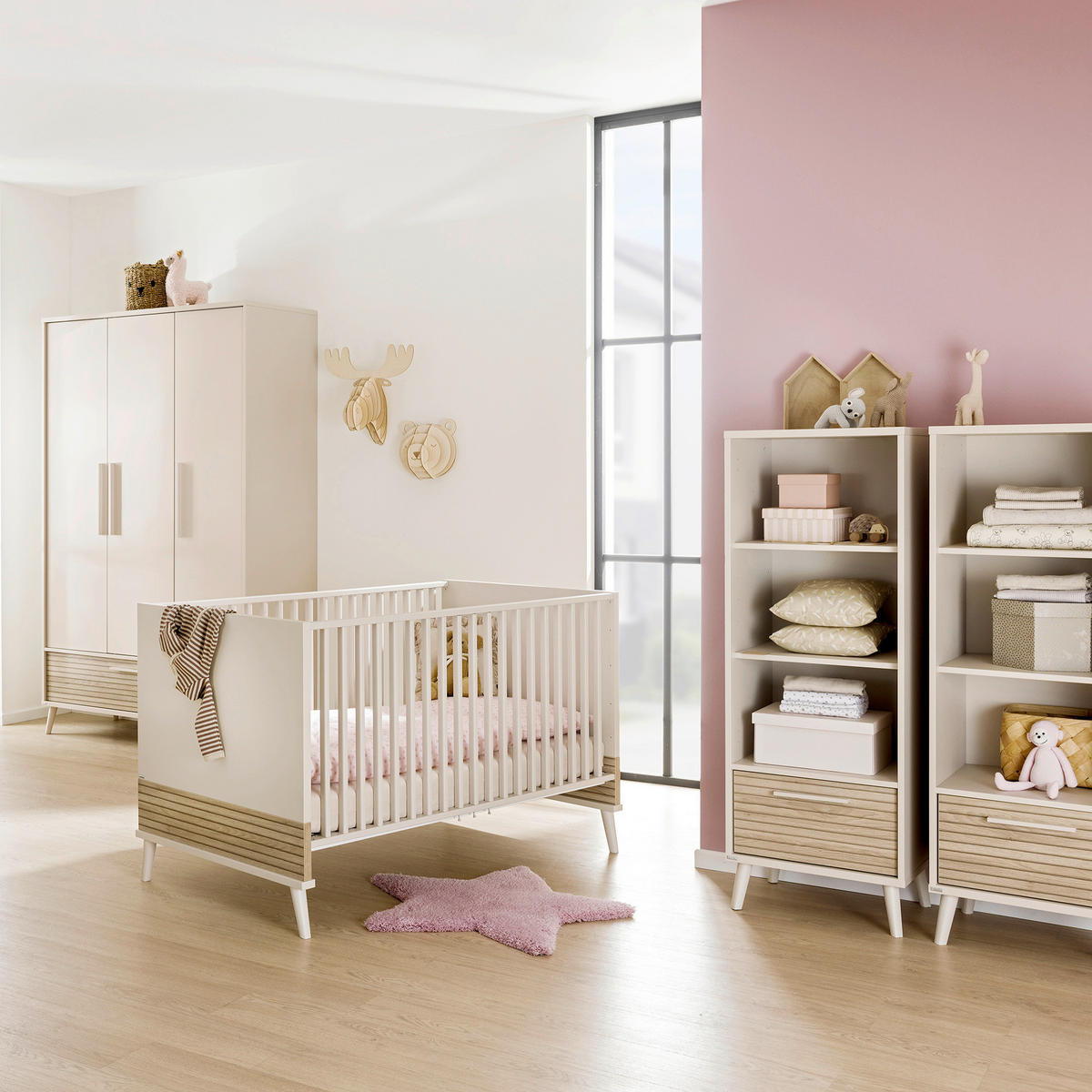 BABYREGAL Eefje Eichefarben, Beige  - Eichefarben/Beige, Basics, Holzwerkstoff (48,4/139,2/41,1cm) - Paidi