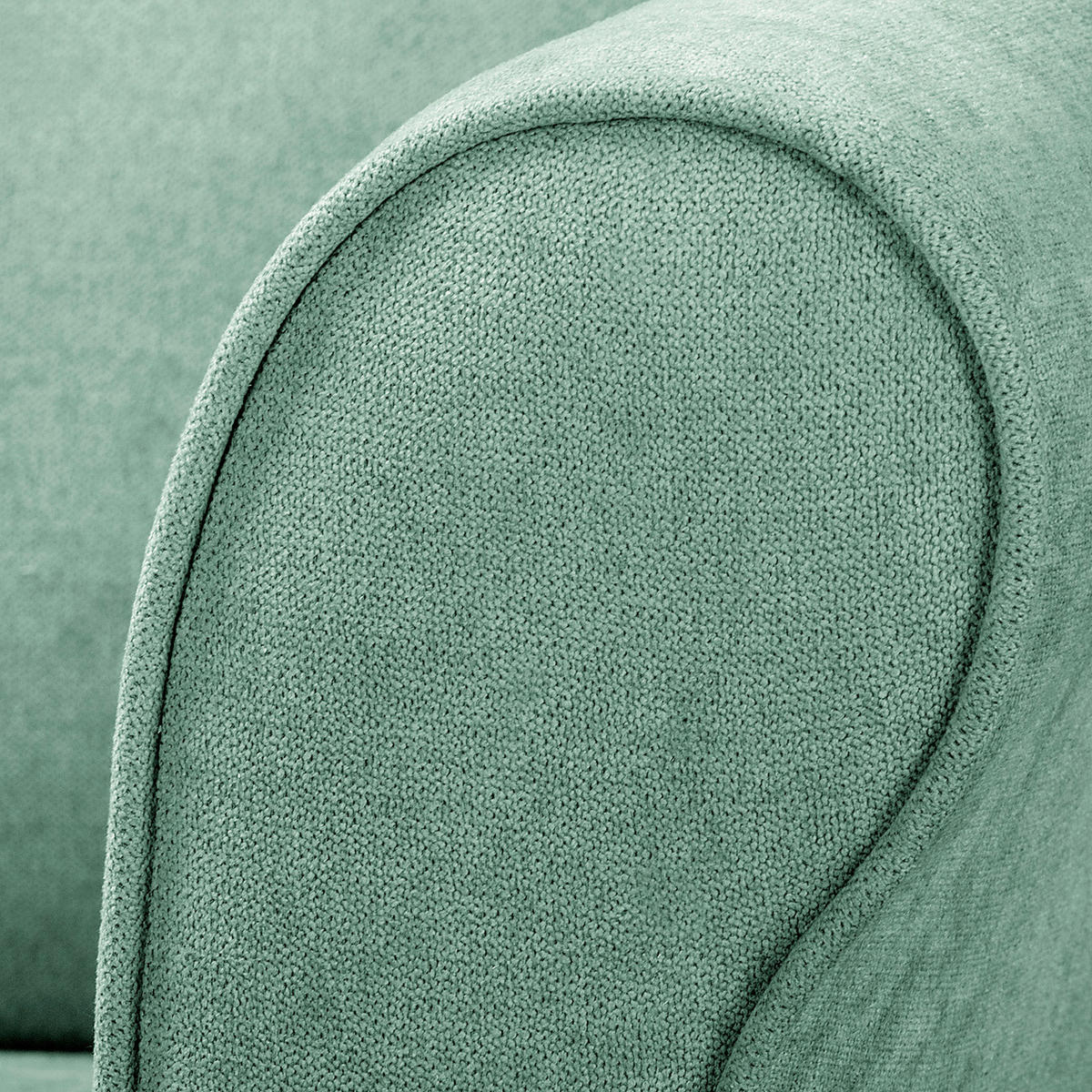 OHRENSESSEL Mikrofaser Mintgrün  - Naturfarben/Mintgrün, Design, Holz/Textil (87/105/90cm) - Livetastic