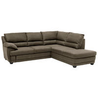 ECKSOFA Grau Chenille Rücken echt  - Grau, Design, Kunststoff/Textil (245/225cm) - Livetastic