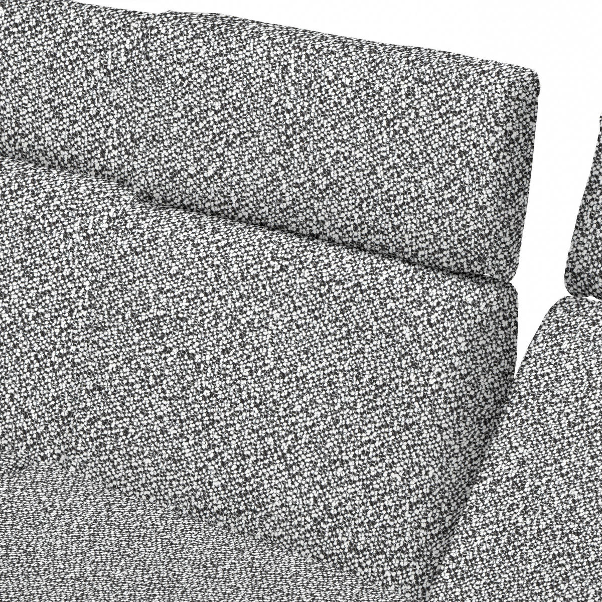 ECKSOFA in Flachgewebe Anthrazit, Weiß  270/239 cm  - Anthrazit/Schwarz, Design, Textil/Metall (270/239cm) - Koinor
