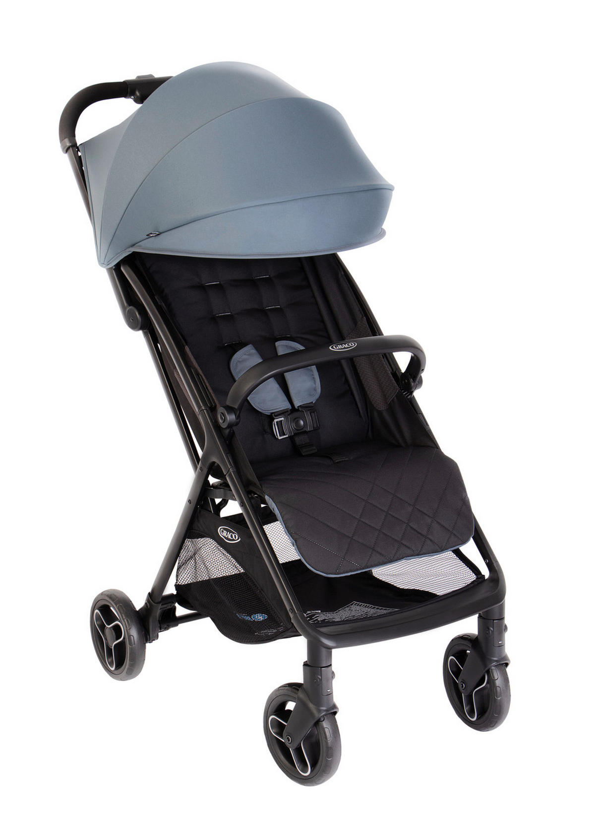 BUGGY MYAVO  - Graublau/Schwarz, Basics, Textil/Metall (52/101.6/88cm) - Graco