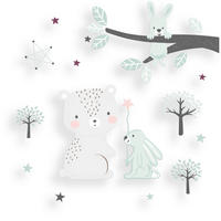 NALJEPNICA DEKORATIVNA          - boje mente/svijetlo siva, Basics, plastika - My Baby Lou