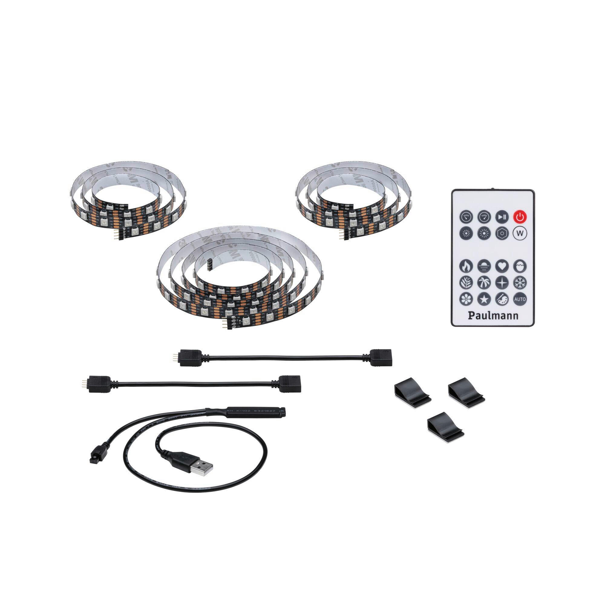 Paulmann Led-Strip Entertain Schwarz 1.0x0.2x240 cm