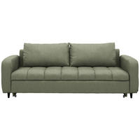 SCHLAFSOFA Cord, Velours Grün Stoffauswahl, Bettfunktion erhältlich, Rücken echt, Armteil links, Armteil rechts  - Schwarz/Grün, Design, Holz/Textil (236/88/101cm) - Lomoco