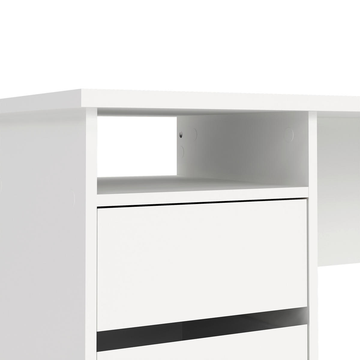 SCHREIBTISCH 110/48,5/76 cm  in Weiß  - Weiß, MODERN, Holzwerkstoff (110/48,5/76cm) - MID.YOU