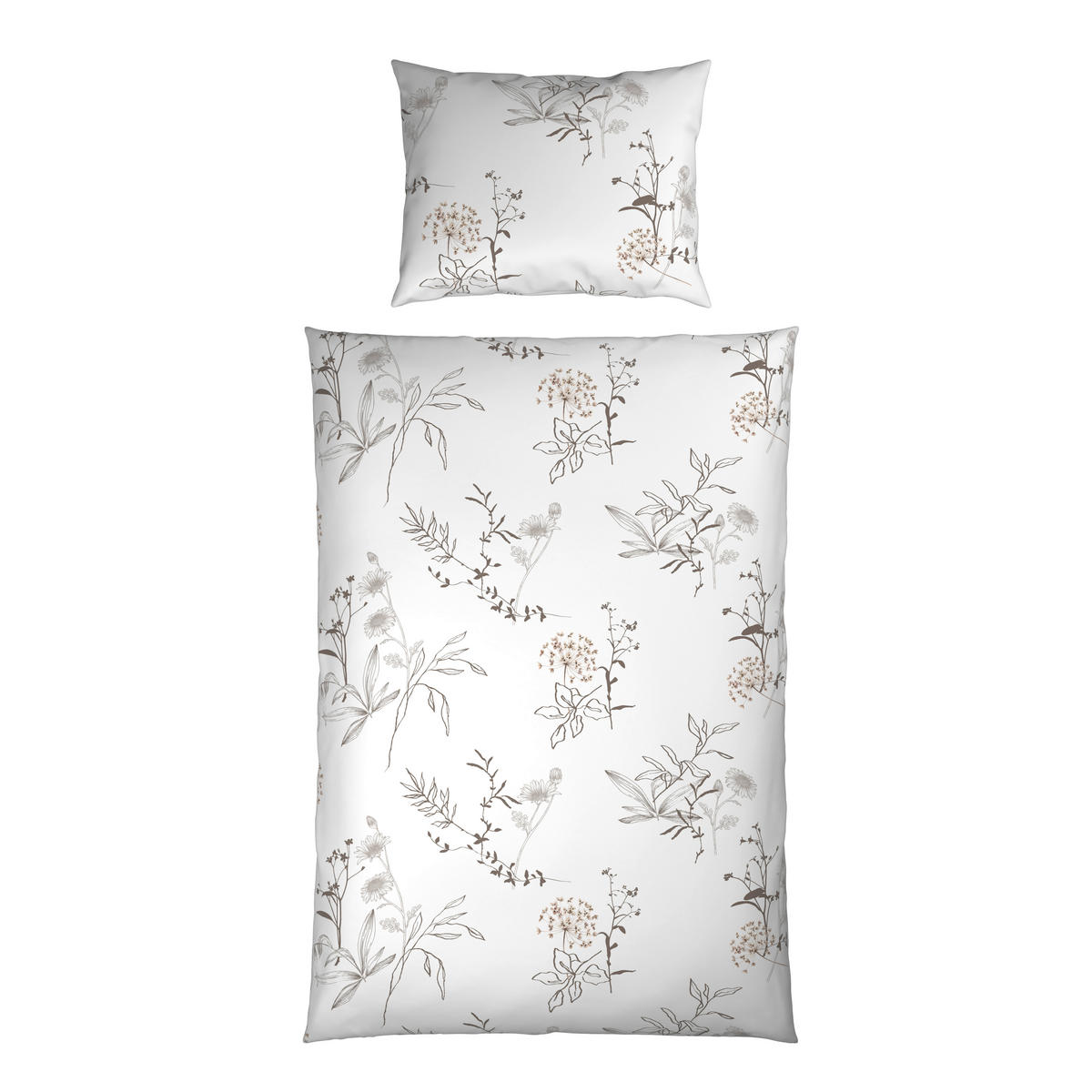 BETTWÄSCHE Satin 140/200 cm  - Weiß, KONVENTIONELL, Textil (140/200cm) - Esposa