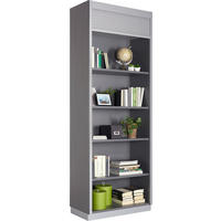 AKTENSCHRANK 80/215,6/42 cm  - Graphitfarben/Alufarben, KONVENTIONELL, Holzwerkstoff (80/215,6/42cm) - Venda