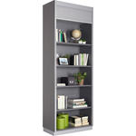 AKTENSCHRANK 80/215,6/42 cm  - Graphitfarben/Alufarben, KONVENTIONELL, Holzwerkstoff (80/215,6/42cm) - Venda