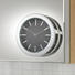 WANDUHR 6 cm - Chromfarben/Schwarz, Basics, Metall (6cm) WANDUHR 6 cm - Chromfarben/Schwarz, Basics, Metall (6cm)