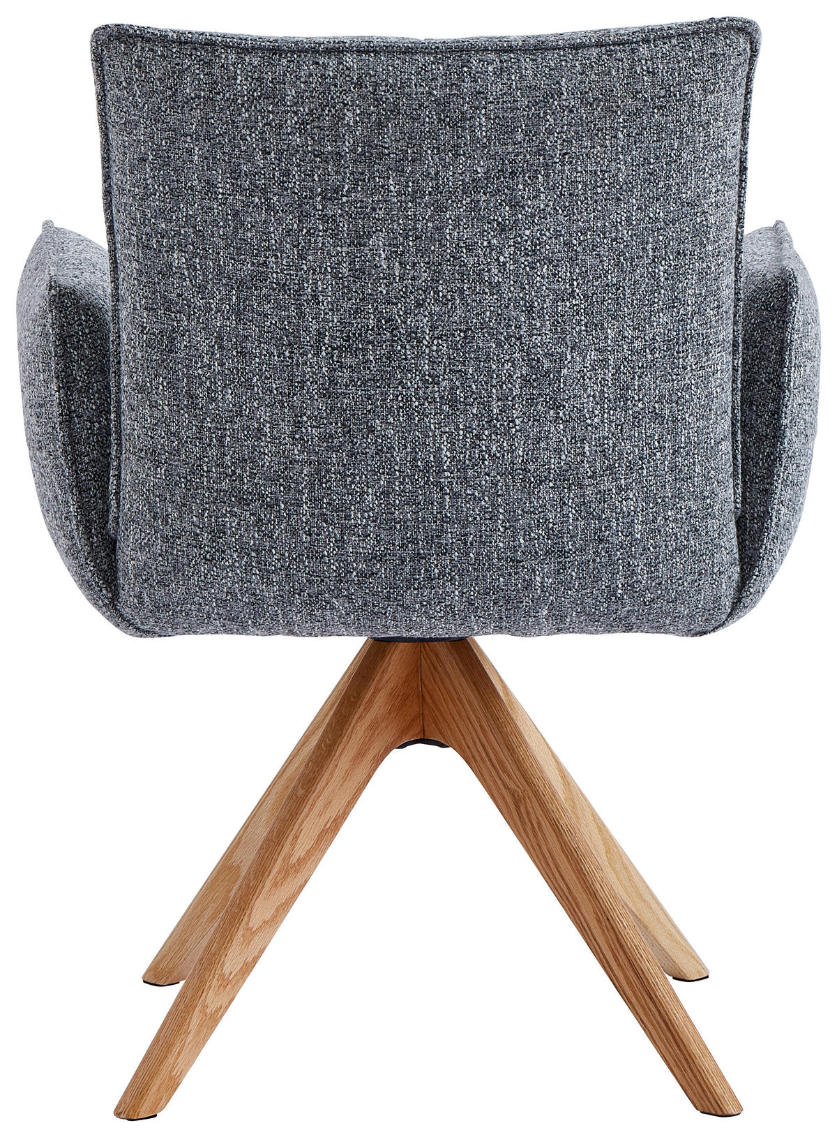 ARMLEHNSTUHL  in Webstoff  - Eichefarben/Grau, Design, Holz/Textil (63/63/82cm) - Novel