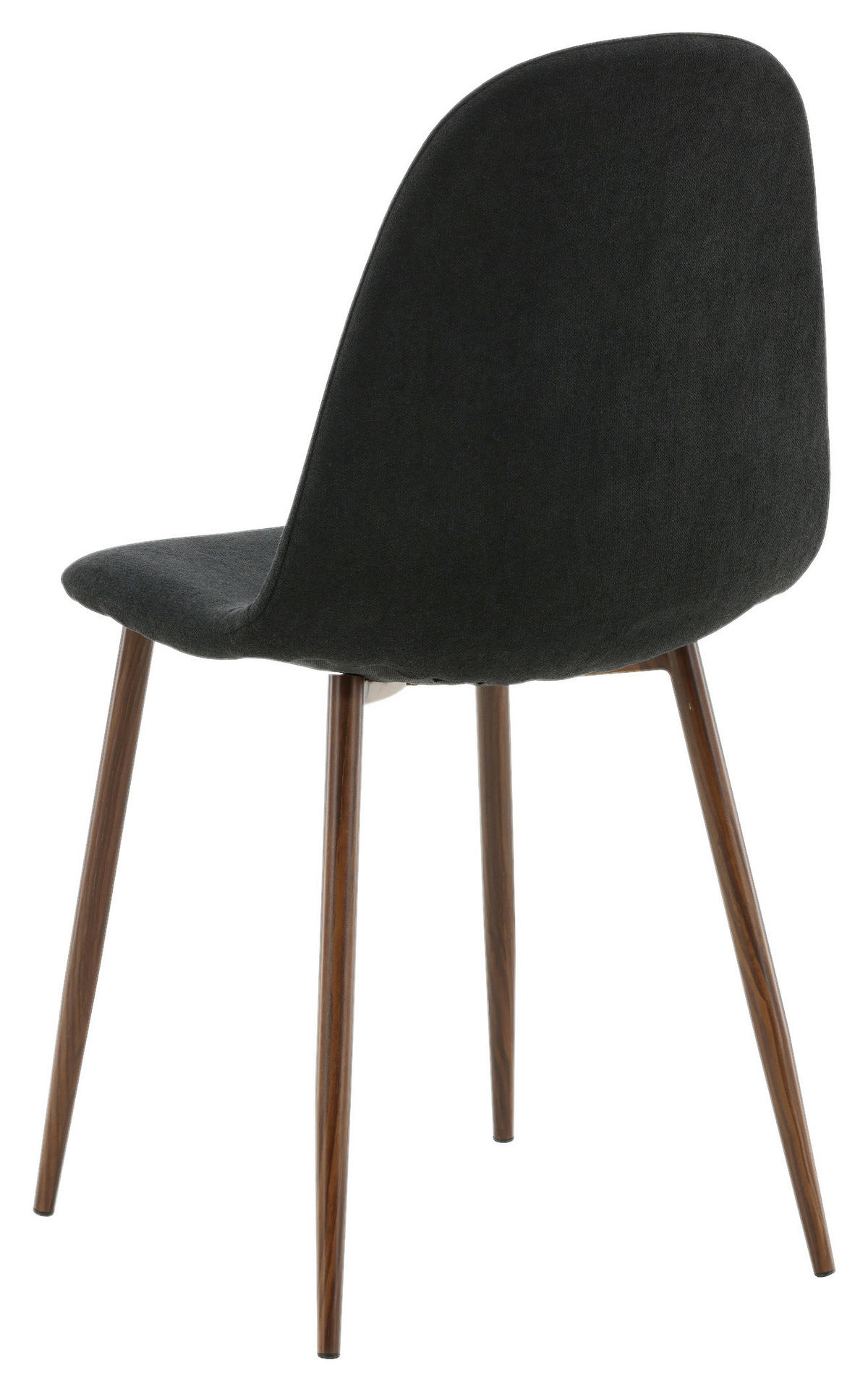 STUHL-SET 2 Stück  in Stahl Textilgeflecht Metall, Textil  - Dunkelbraun/Schwarz, Design, Textil/Metall (44/87/53cm) - Livetastic
