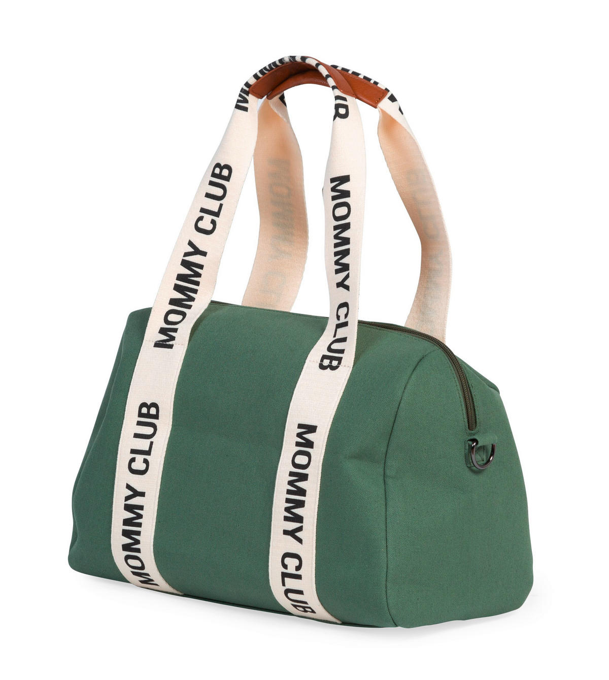 WICKELTASCHE Mommy Club Signatur Grün Canvas  - Weiß/Grau, KONVENTIONELL, Kunststoff/Textil (38/21/27cm) - Childhome