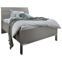BETT 140/200 cm  in Grau  - Chromfarben/Grau, KONVENTIONELL, Holzwerkstoff/Metall (140/200cm) - Dieter Knoll