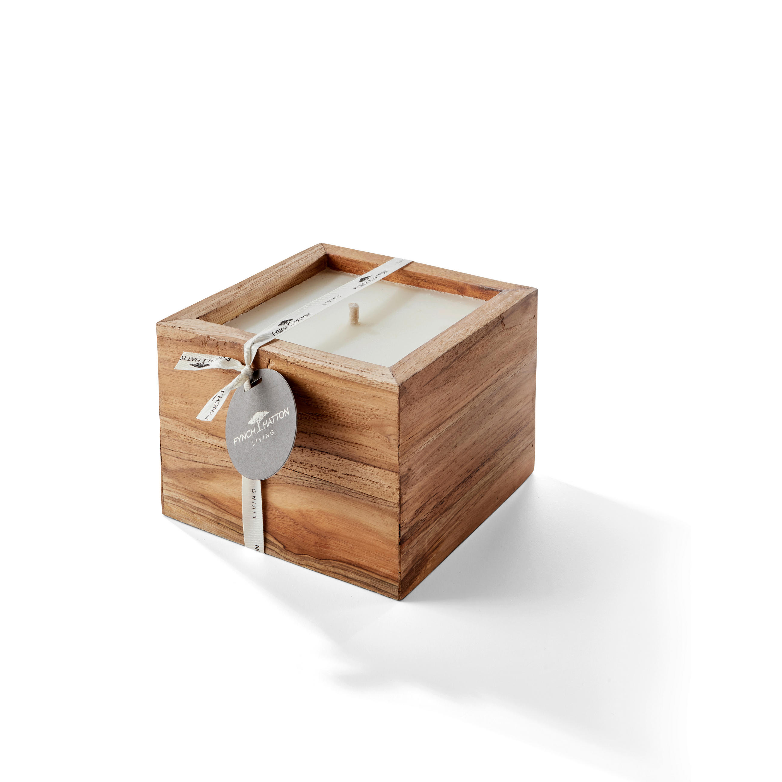 Fynch-Hatton Outdoorkerze Outdoor Candle Capetown Natur, Weiß 20x15x20 cm