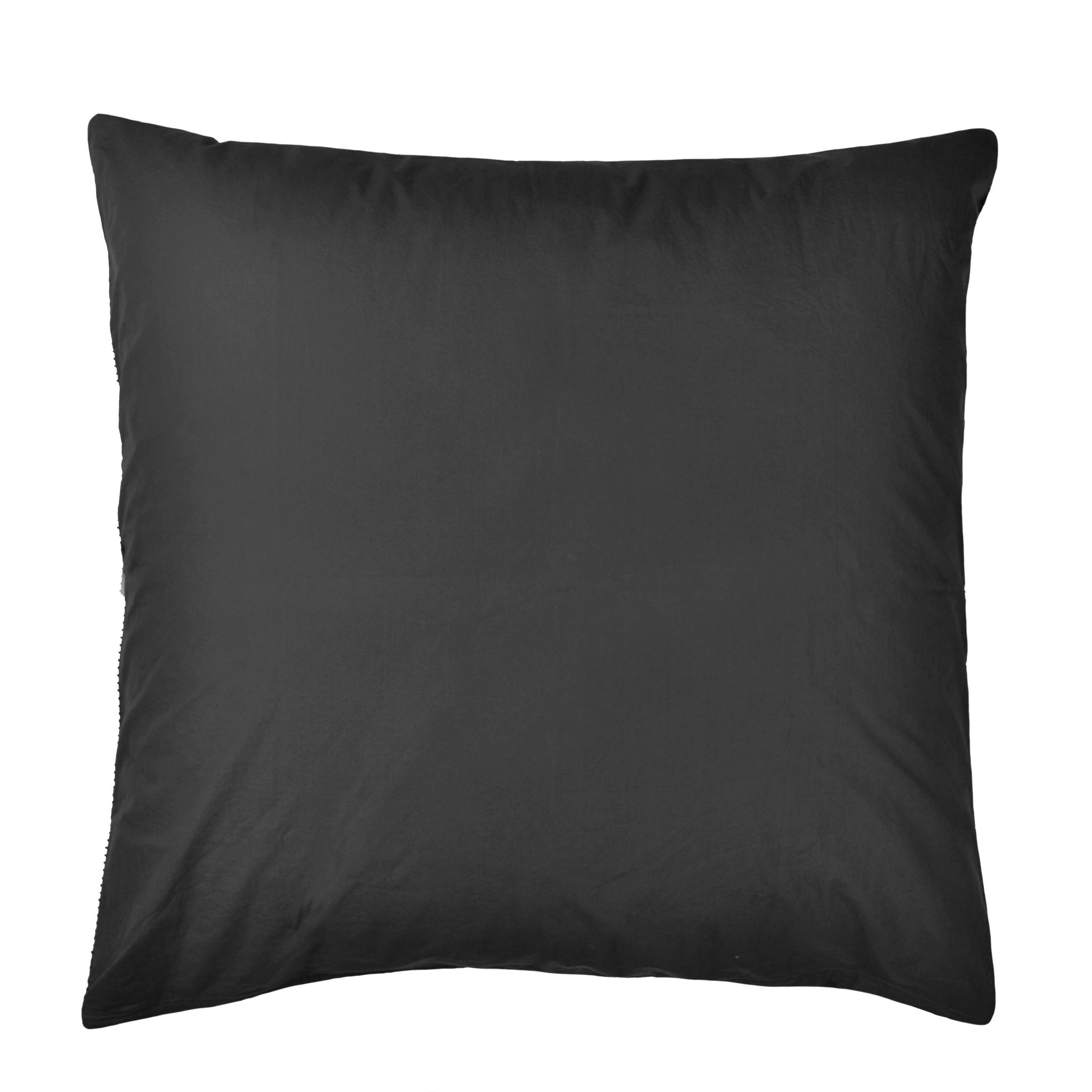 KISSENHÜLLE EASY 80/80 cm  - Dunkelgrau, Basics, Naturmaterialien/Textil (80/80cm) - Zoeppritz