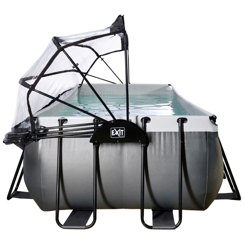 Thumbnail - Exit Toys Pool-Set Black, Schwarz, Metall, 200x122x400 cm, Freizeit, Pools und Wasserspaß, Pools, Aufstellpools