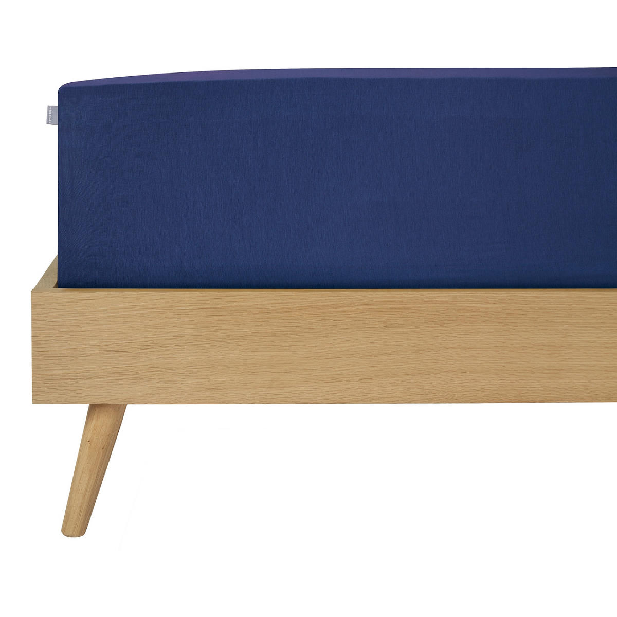 BOXSPRING-SPANNLEINTUCH 100/200 cm  - Dunkelblau, Basics, Textil (100/200cm)