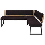 ECKBANK 190/180 cm  in Anthrazit  - Anthrazit/Schwarz, MODERN, Holzwerkstoff/Textil (190/180cm) - Venda