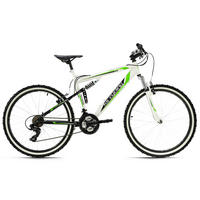 MOUNTAINBIKE 26 Zoll  - Weiß/Grün, Basics, Metall (180/70cm) - Atrigo