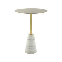 ODKLÁDACÍ STOLEK,  - Design, kov/kámen (40/53cm) - MID.YOU