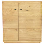 SCHUHSCHRANK 99/108,6/38 cm  - Eichefarben/Schwarz, Natur, Holz/Metall (99/108,6/38cm) - Linea Natura