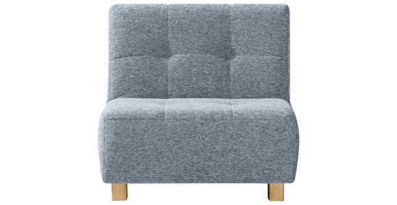 SCHLAFSESSEL Flachgewebe Hellblau - Naturfarben/Hellblau, Design, Holz/Textil (85/92/102cm) - Novel