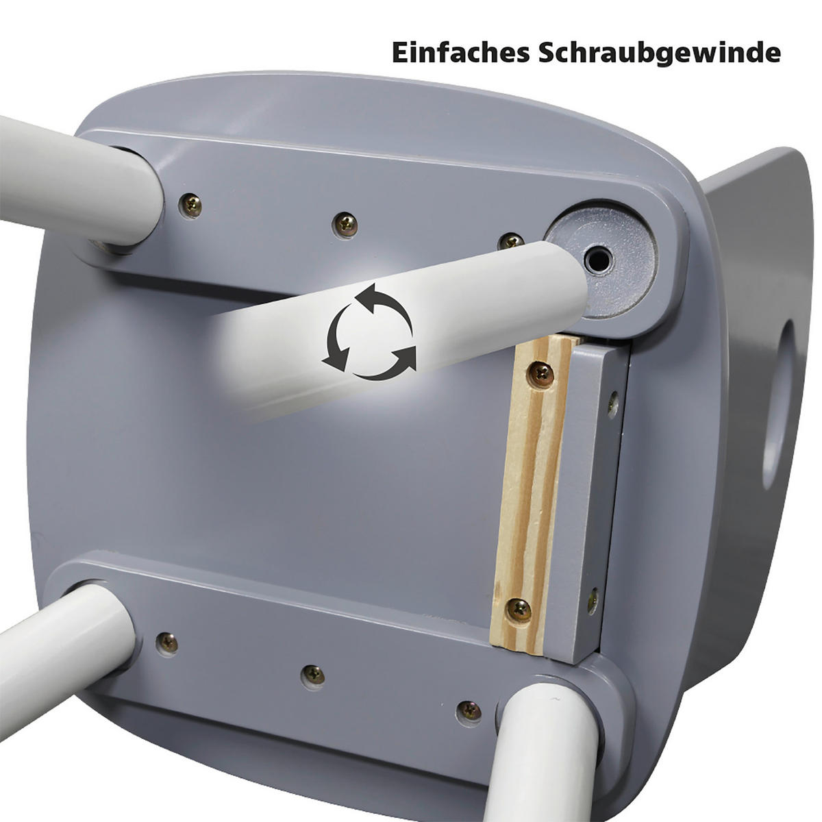 KINDERSITZGRUPPE Grau, Weiß  - Weiß/Grau, Basics, Holzwerkstoff - Kesper