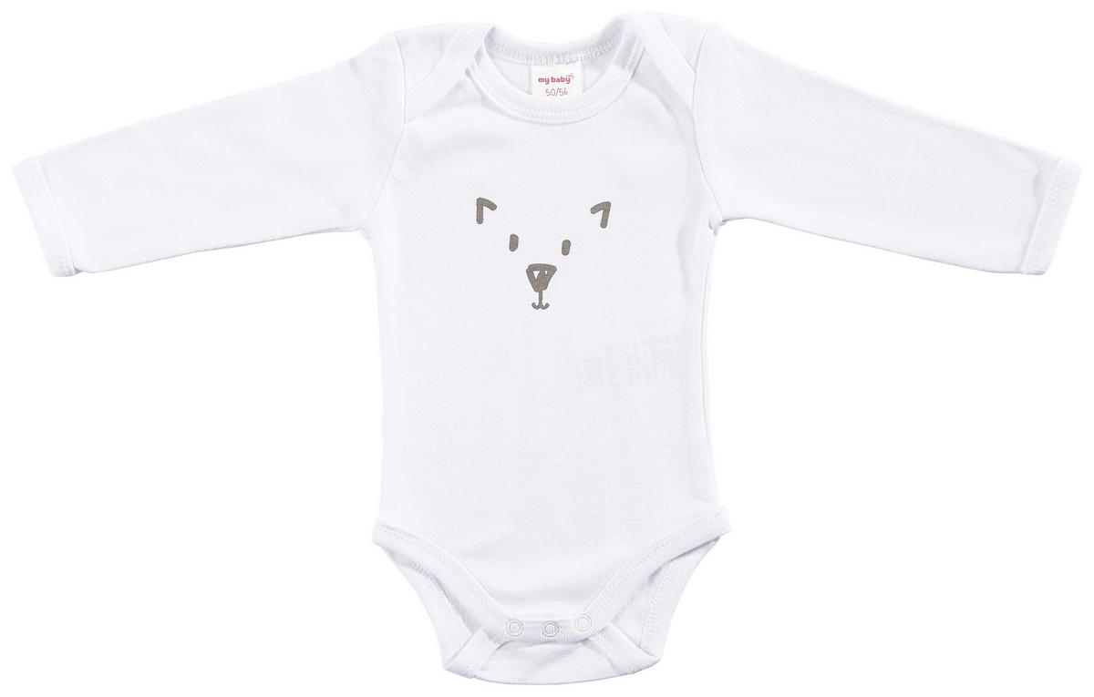 BABYBODY-SET  - Anthrazit/Weiß, Basics, Textil (86/92null) - My Baby Lou