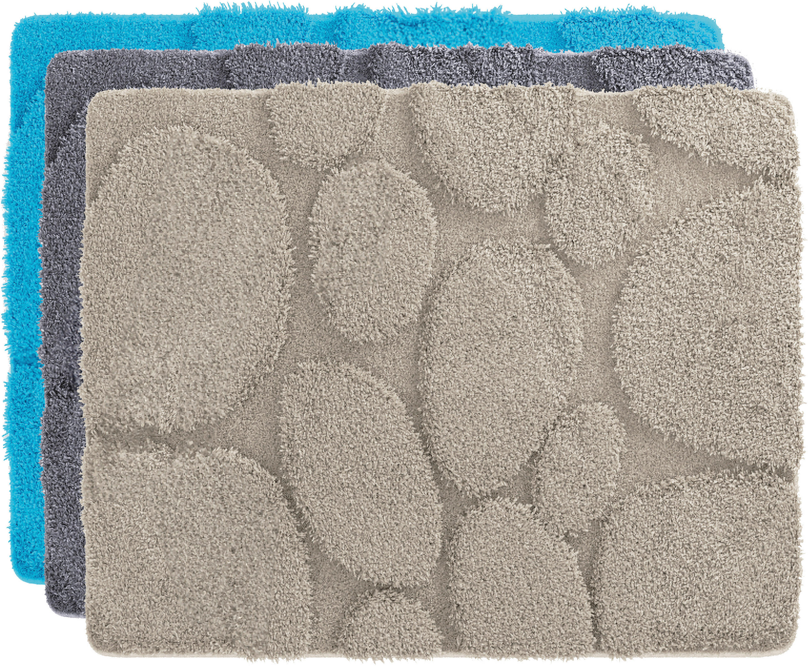 BADEMATTE Hellblau 40/50 cm  - Hellblau, Basics, Kunststoff (40/50cm) - Grund
