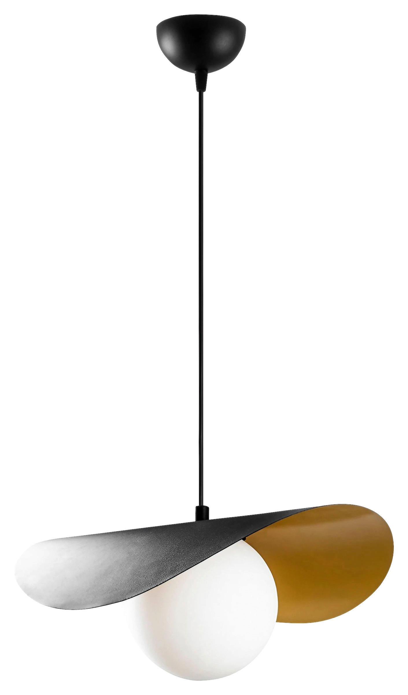 HÄNGELEUCHTE 32/105/38 cm   - Schwarz, Design, Metall (32/105/38cm) - P & B
