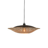 HÄNGELEUCHTE 44/12 cm  - Hellbraun/Schwarz, Natur, Naturmaterialien (44/12cm) - Good & Mojo