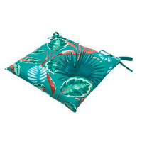GARTENSITZKISSEN in Multicolor, Petrol Floral  - Multicolor/Petrol, Basics, Textil (46/46/6cm)