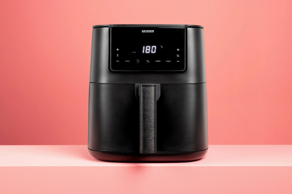 HEIßLUFTFRITTEUSE 7 l  - Schwarz, Trend, Kunststoff (29/31/38,7cm)