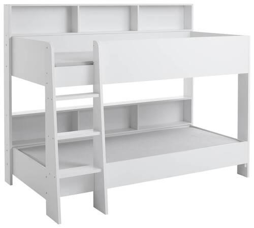 ETAGENBETT - Weiß, Basics, Holzwerkstoff (90/200cm) - Boxxx