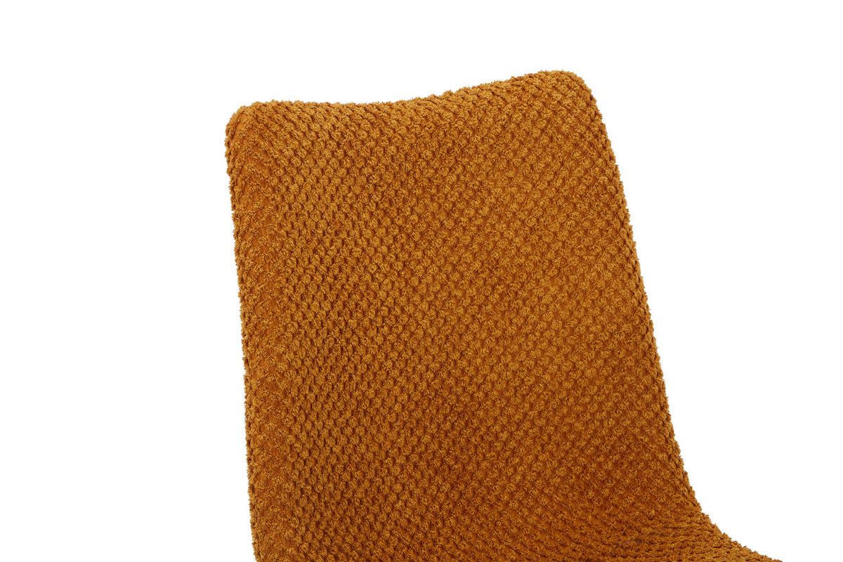 STUHL Webstoff Orange  - Orange, Design, Textil/Metall (45/86,5/57cm) - home24