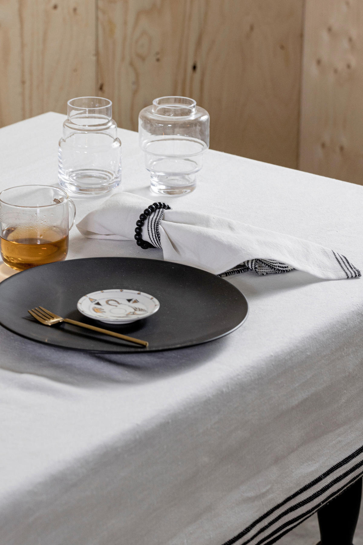 BORDSDUK STENHILD textil vit 150/300 cm  - vit, Trend, textil (150/300cm) - Markslöjd