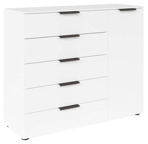 KOMÓD 120/100/42 cm  - grafitszürke/fekete, Modern, műanyag/faalapú anyag (120/100/42cm) - Rauch Möbel