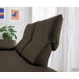 RÉCAMIERE in Echtleder Olivgrün  - Chromfarben/Olivgrün, Design, Leder/Metall (209/85-109/95-16cm) - Dieter Knoll
