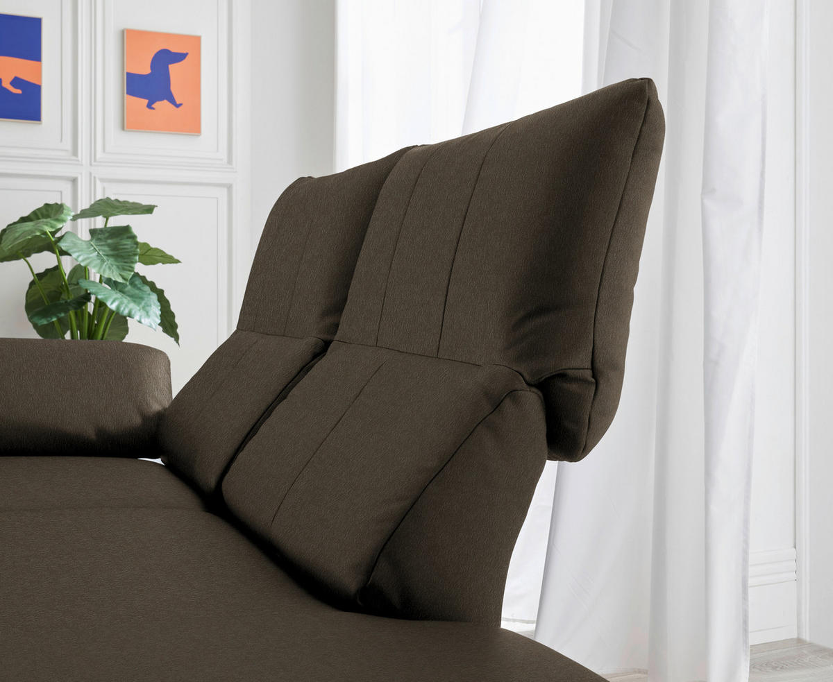 RÉCAMIERE in Echtleder Olivgrün  - Chromfarben/Olivgrün, Design, Leder/Metall (209/85-109/95-16cm) - Dieter Knoll