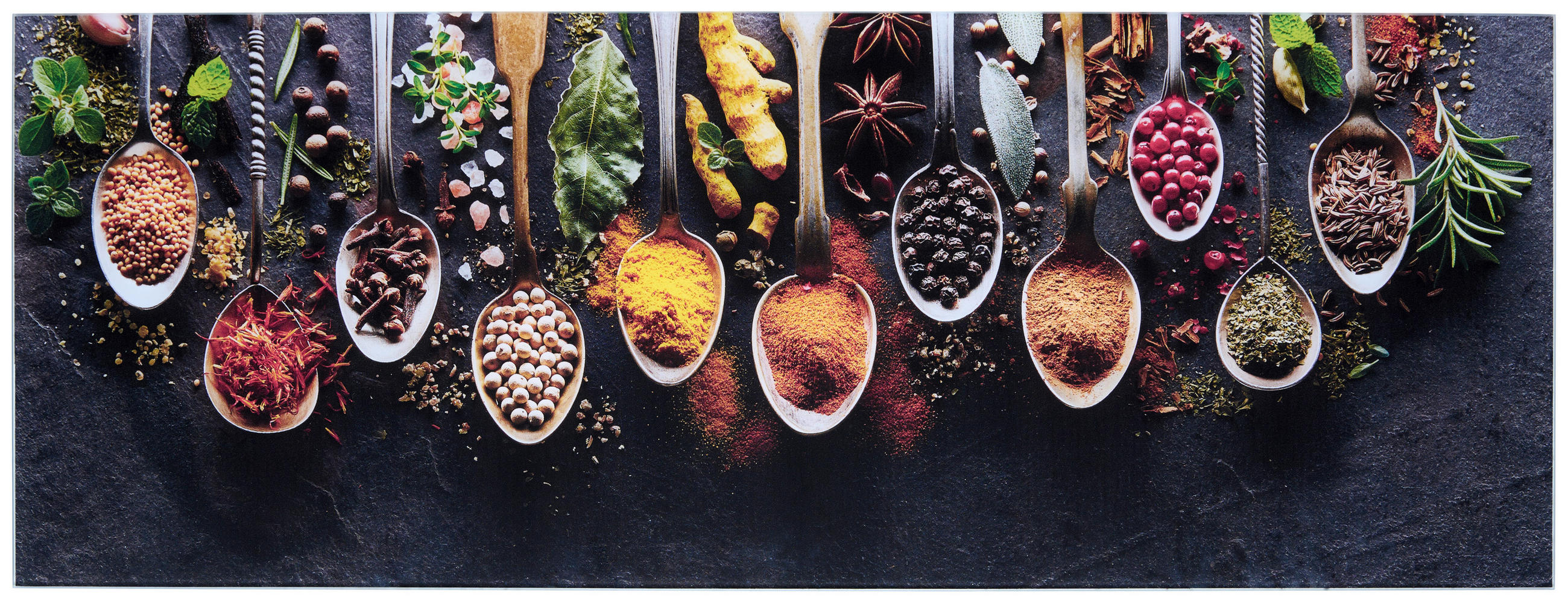 GLASBILD Essen & Trinken  - Multicolor, Natur, Glas (30/80/1,40cm) - Euroart