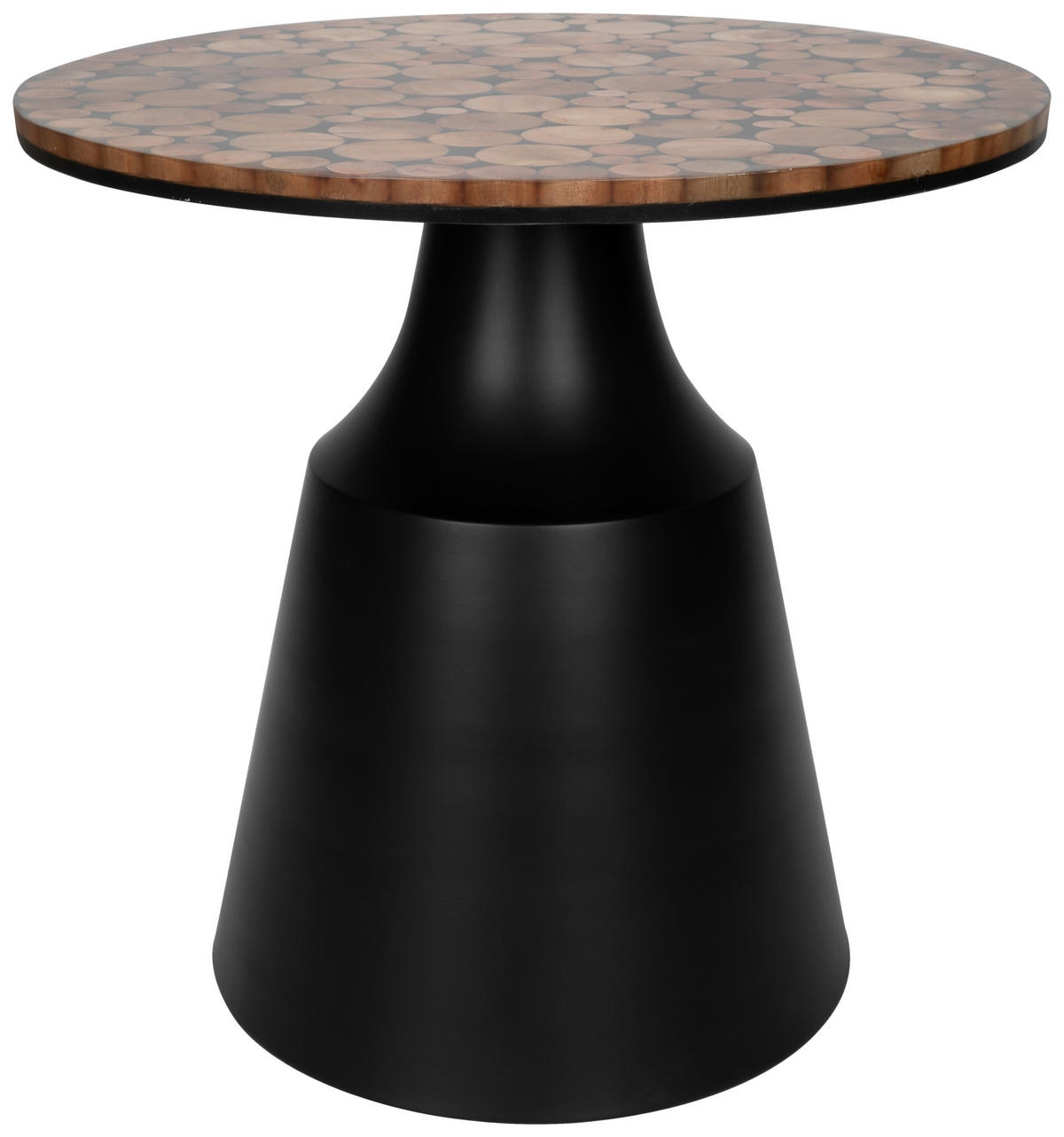 BEISTELLTISCH in Metall, Kunststoff, Holz  - Multicolor/Schwarz, LIFESTYLE, Holz/Kunststoff (49/47.5/49cm) - Livetastic