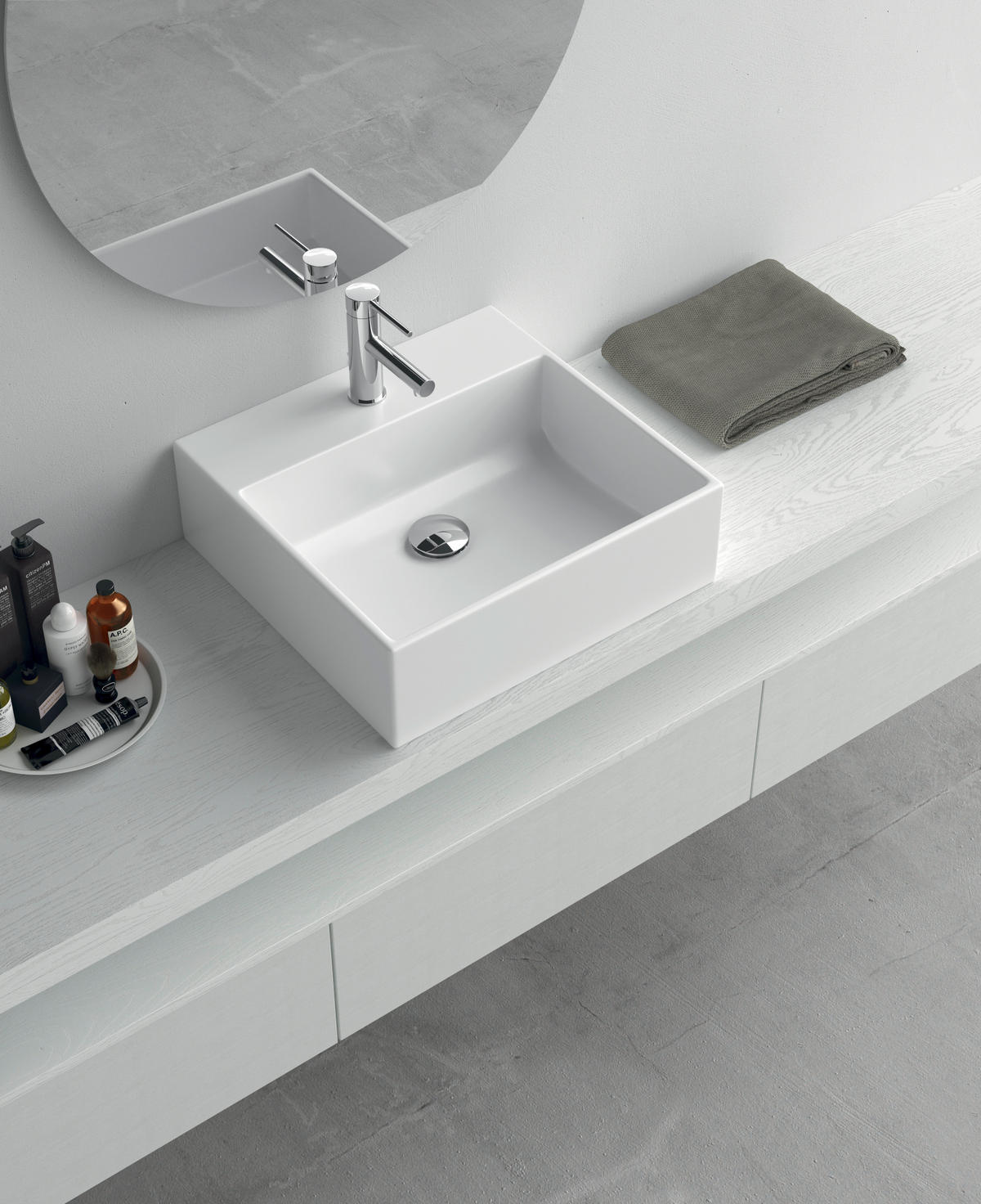 WASCHBECKEN 50/16/48 cm  - Weiß, Basics, Keramik (50/16/48cm) - Novel