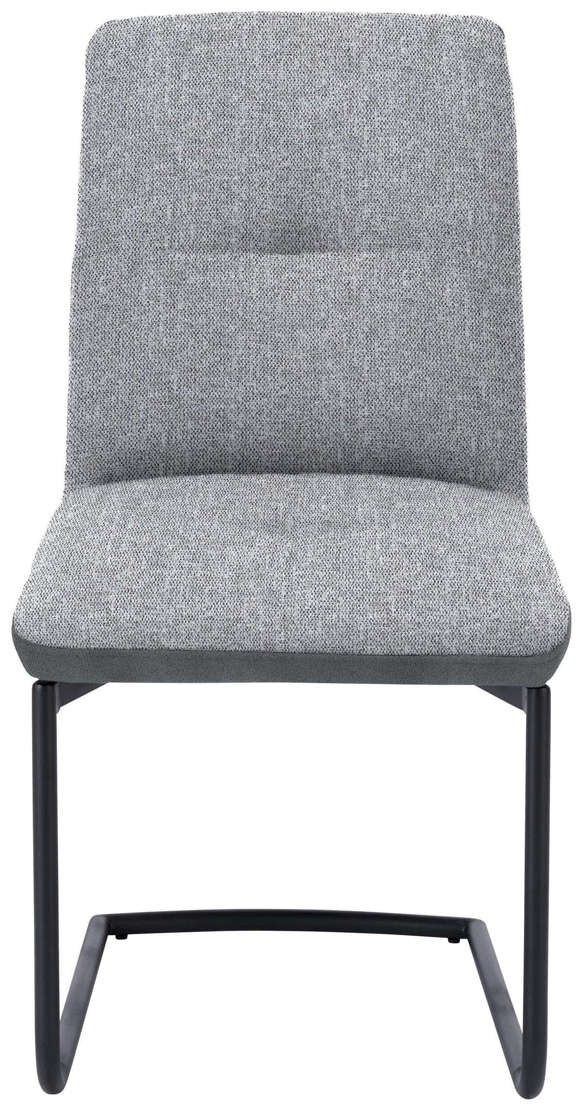 SCHWINGSTUHL  in Stahl Flachgewebe  - Dunkelgrau/Schwarz, Design, Textil/Metall (48/91/62cm) - Dieter Knoll