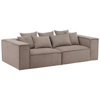2-SITS SOFFA i trä, plast, textil brun  - brun, Design, trä/textil (232/80/116cm) - Livetastic