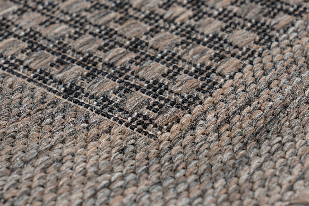 FLACHWEBETEPPICH  Wohnzimmer 80/150 cm Taupe rechteckig  - Taupe, Basics, Textil (80/150cm) - Kayoom