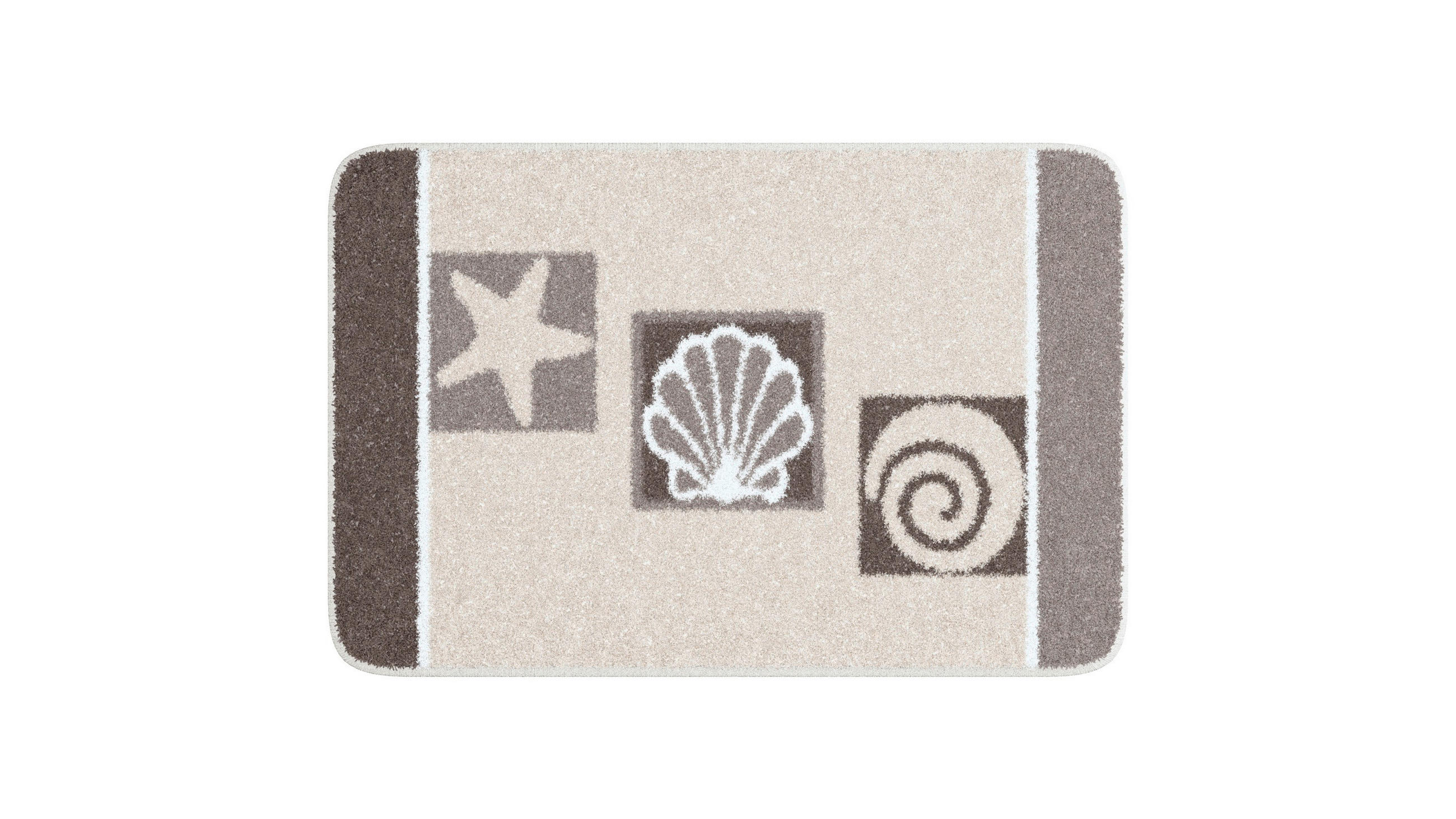 BADEMATTE Taupe 60/90 cm  - Taupe, Basics, Kunststoff/Textil (60/90cm) - Grund