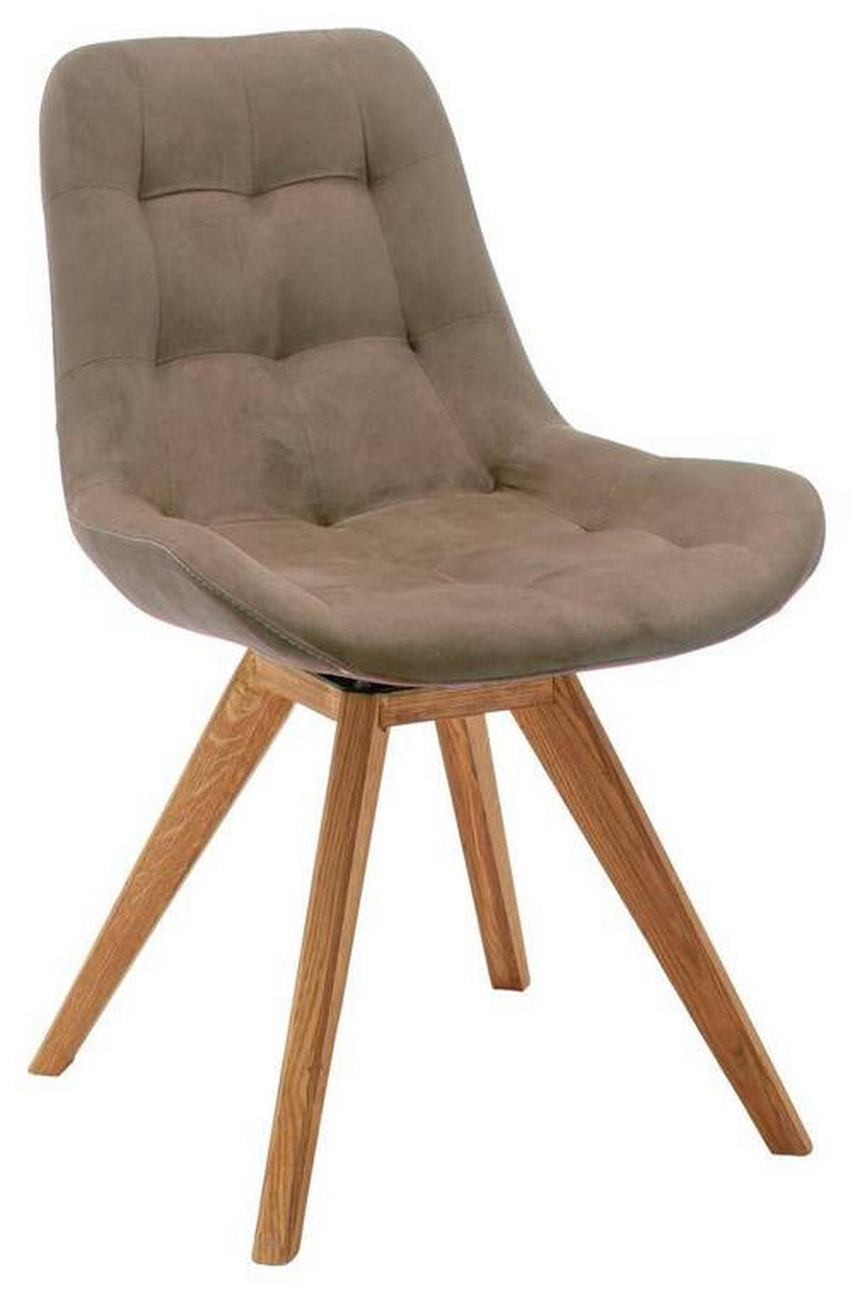 STUHL  in Flachgewebe  - Cappuccino, Konventionell, Holz/Textil (56/84/63cm) - Carryhome